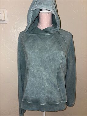 Lululemon Washed Tidewater Teal Scuba Pullover